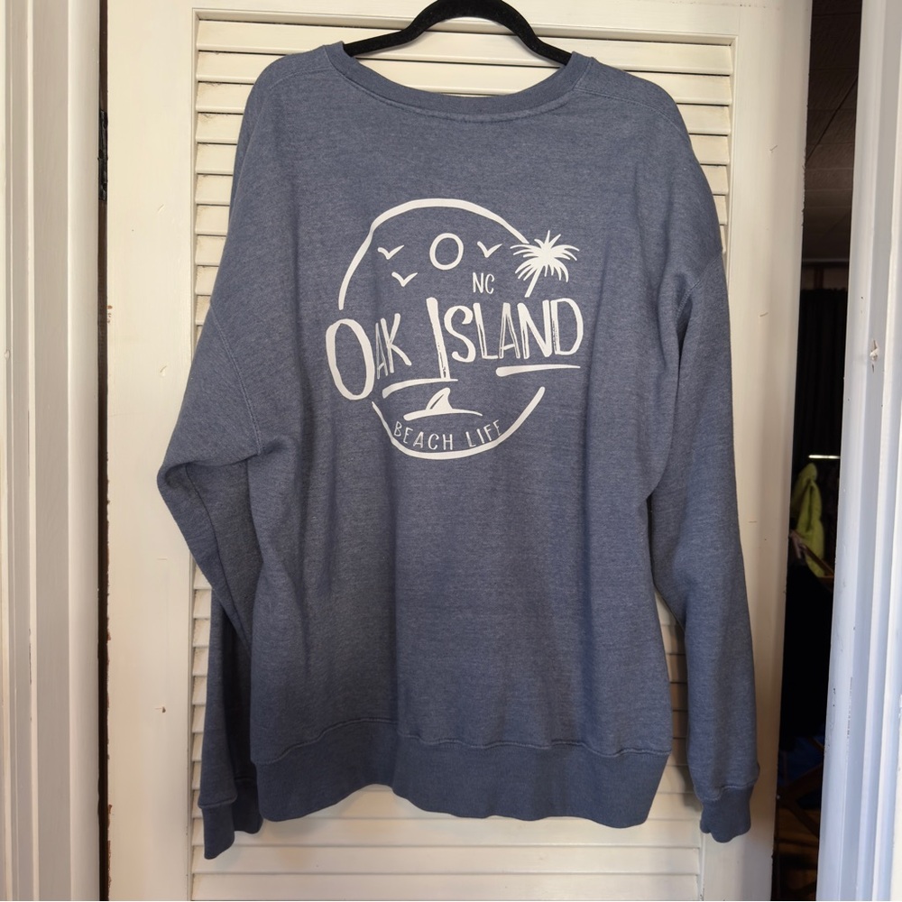 Oak Island Blue Sweatshirt Size 2XL